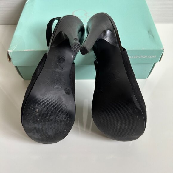 Jessica Simpson Agyness 2 Platform High Heel Pumps Slingback Suede Sandal Size 8 - Picture 9 of 11